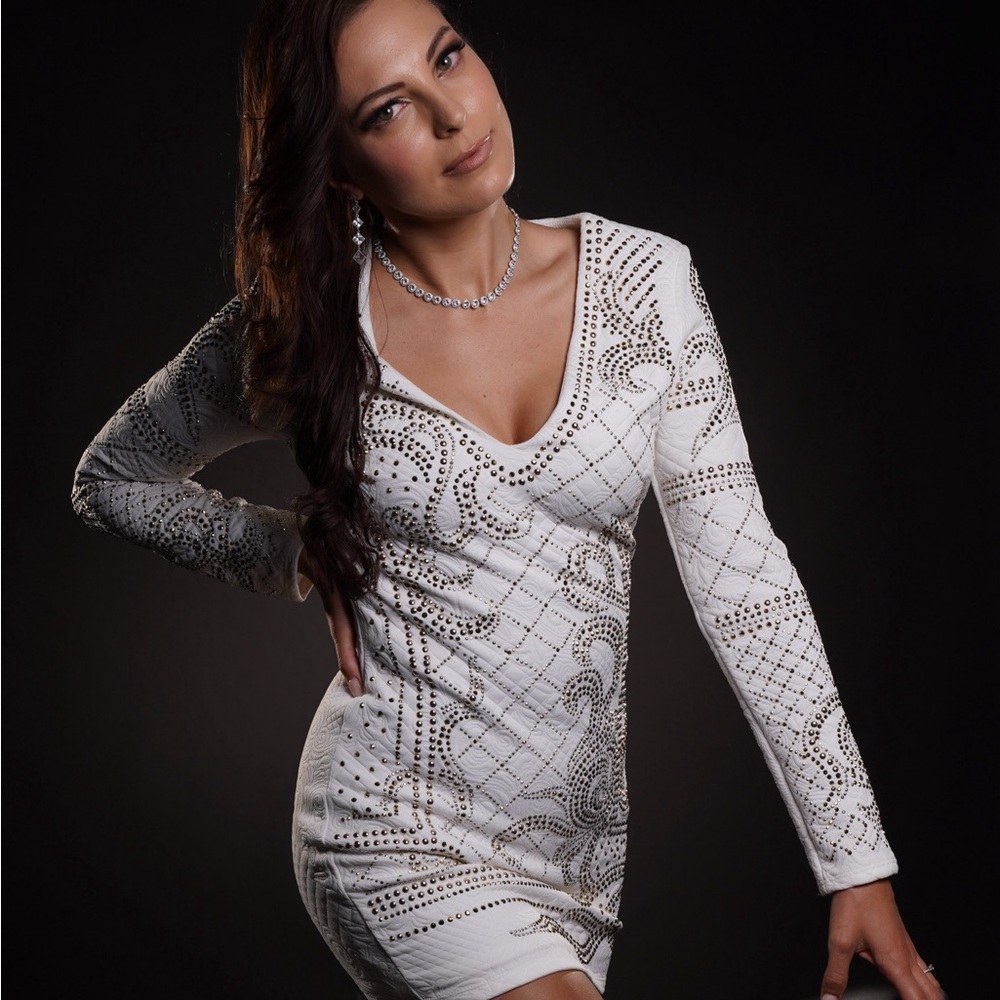 Bebe detailed dress